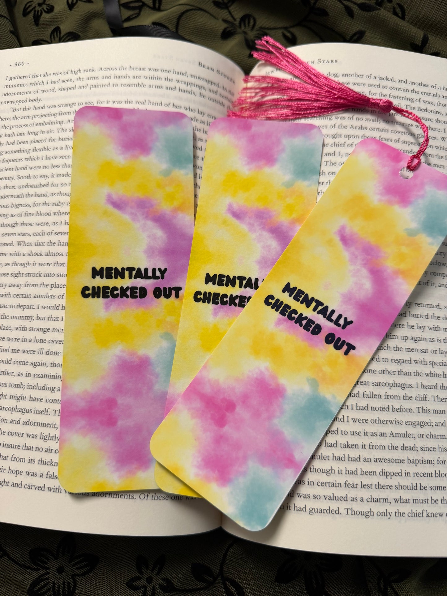 Checked Out & Vibing Bookmark