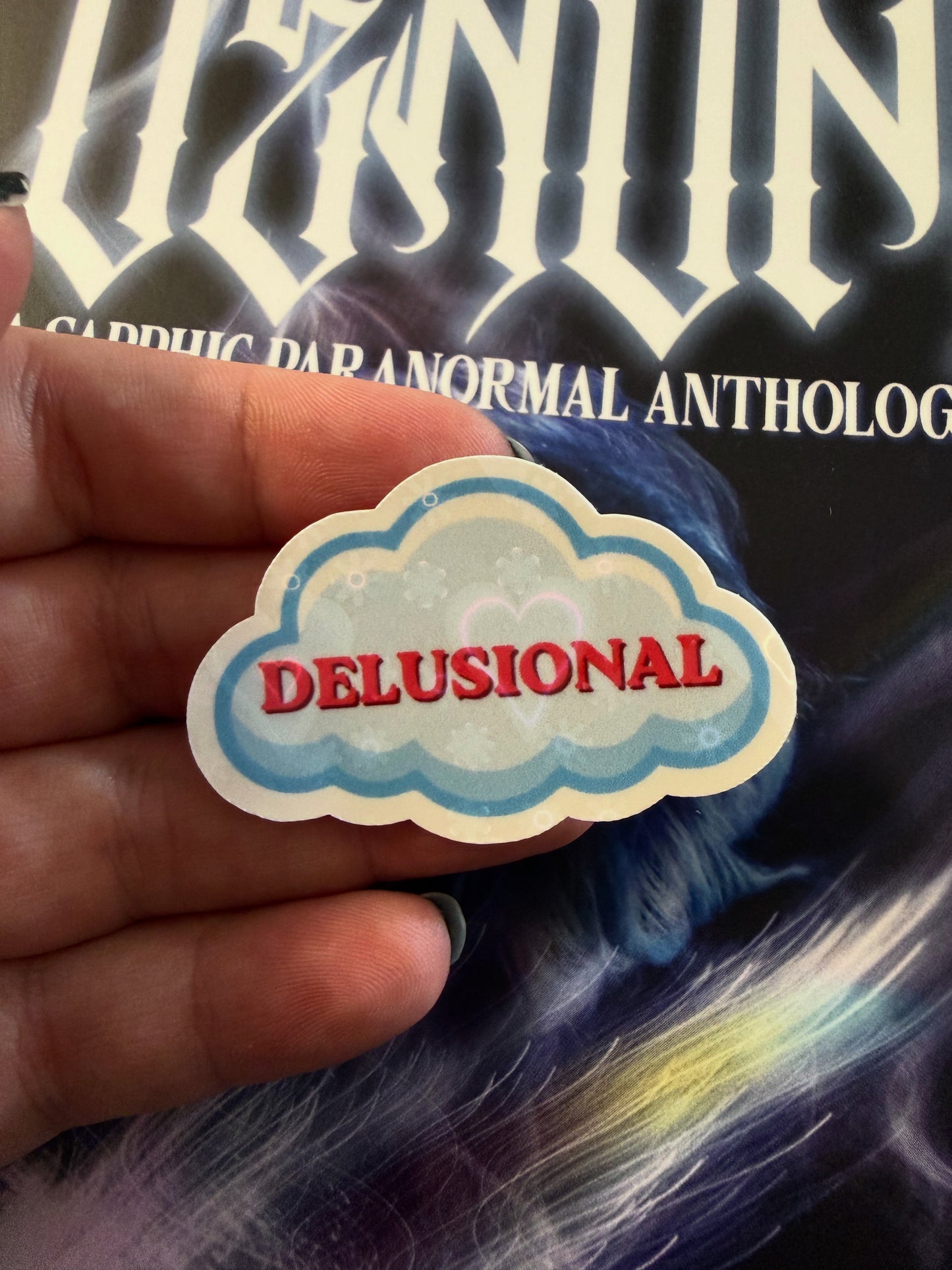 Delusional Cloud Sticker (Holographic/Glossy)