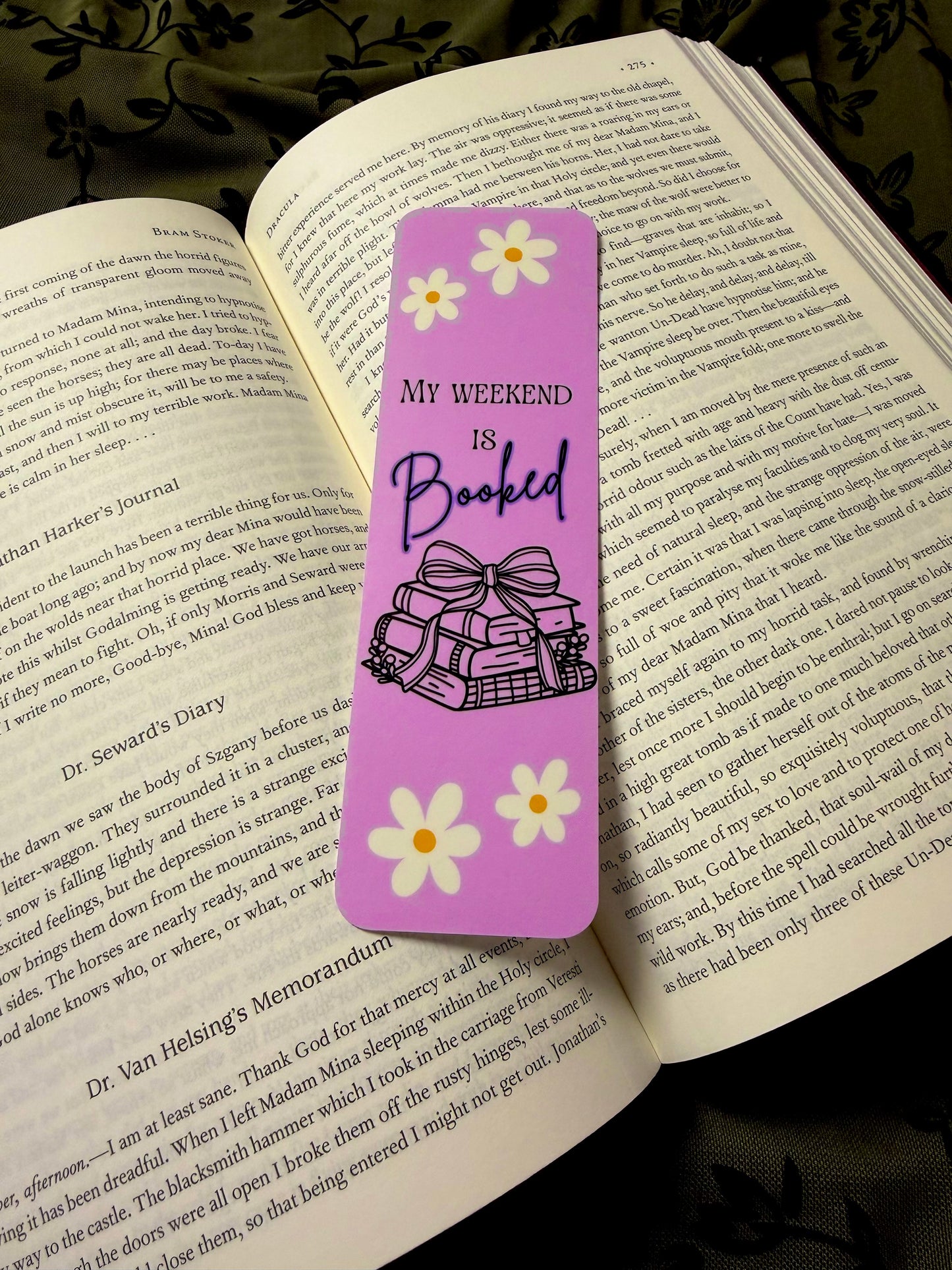 My Weekend is Booked Bookmark (Glossy)
