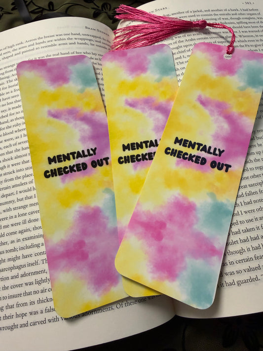 Checked Out & Vibing Bookmark