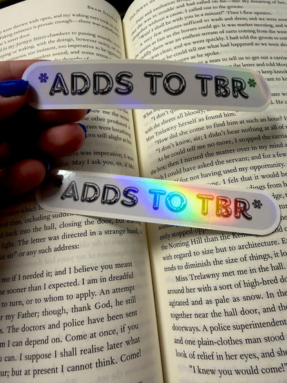 Endless TBR Sticker (Holographic/Glossy)
