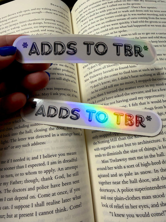 Endless TBR Sticker (Holographic/Glossy)