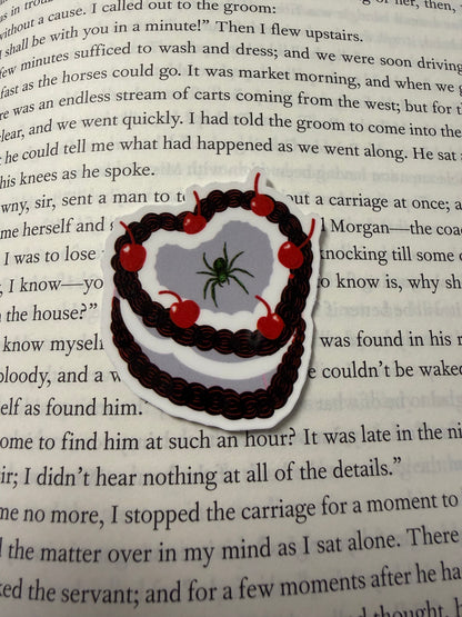 Alt Aesthetic Heart Cake Stickers – Waterproof Vinyl (Self-Drawn)