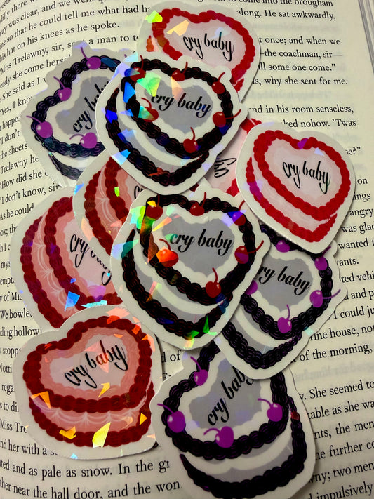 Cry Baby Cakes - Sticker (Holographic)